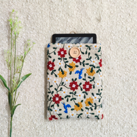 Floral Kindle Sleeve, Embroidered Kindle Cover – Spring Harmony