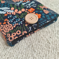 Floral Meadow Embroidered Kindle Sleeve - Blue