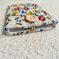 Floral Kindle Sleeve, Embroidered Kindle Cover – Spring Harmony