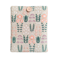 Pastel Garden Embroidered Book Sleeve