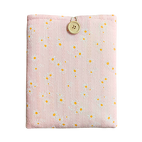 Daisy Blossom Floral Book Sleeve - Pink