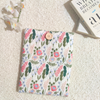 Embroidered Book Sleeve, Fabric Book Cover – Lavender Garden