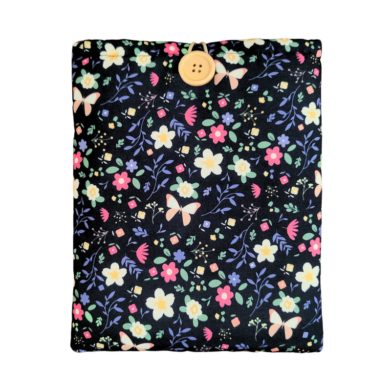 Butterfly Garden Floral Padded Book Sleeve