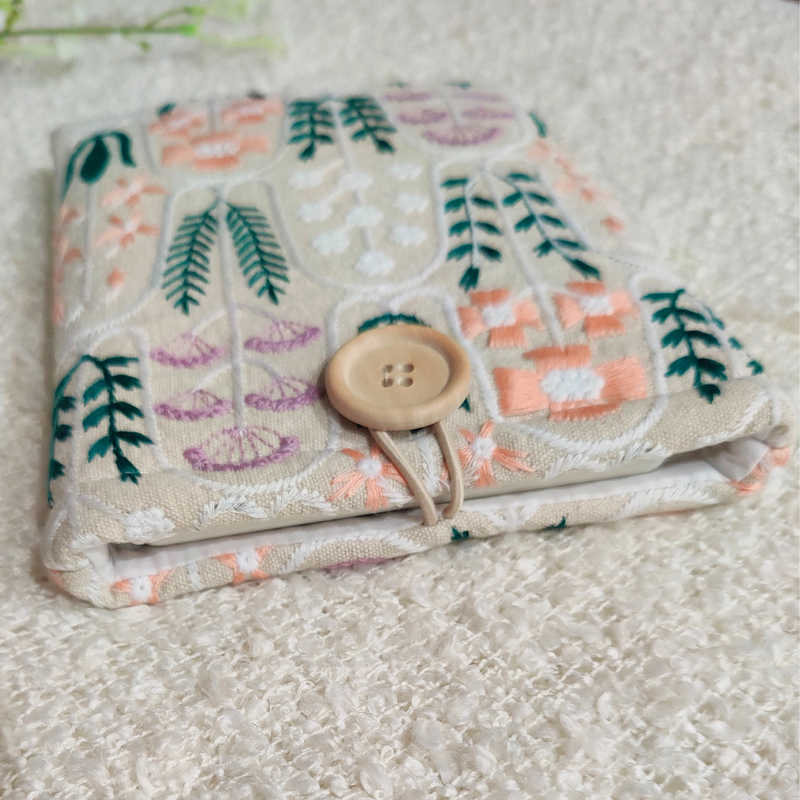 Pastel Garden Embroidered Kindle Sleeve